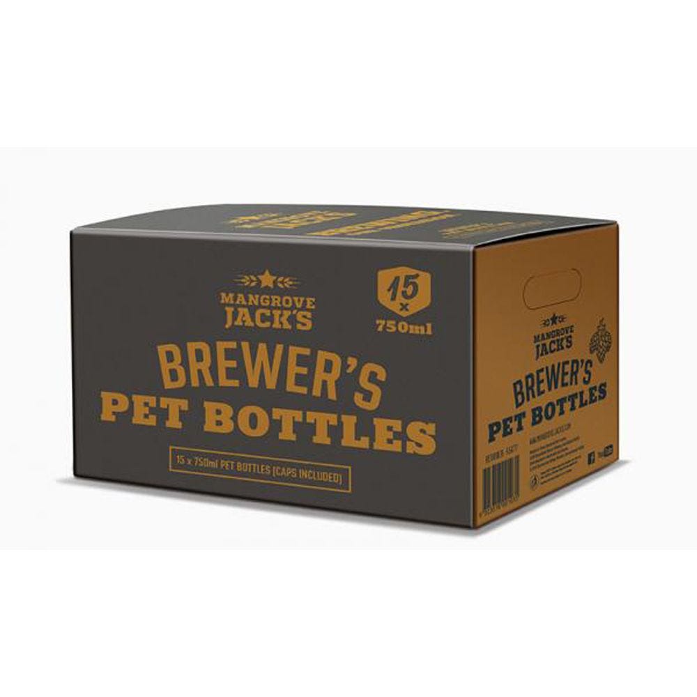 Mangrove Jack's Brewers Bottles, 15 x 750ml PET Bottles NZ Brewing