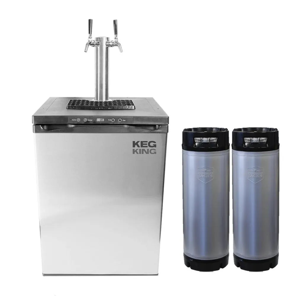 Kegmaster Premium XL 2 Tap Kegerator + 2 Kegs – NZ Brewing Supplies Ltd