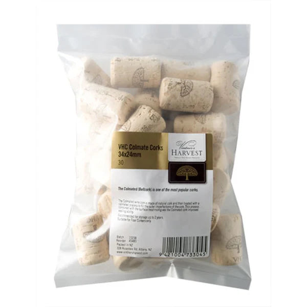 Vintner's Harvest VHC Colmate Corks 38x24mm, Bag 30