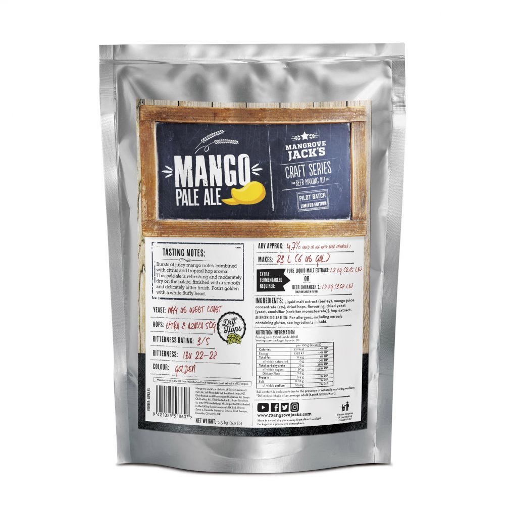 Mangrove Jack's Craft Series Mango Pale Ale 2.5 kg (LE)