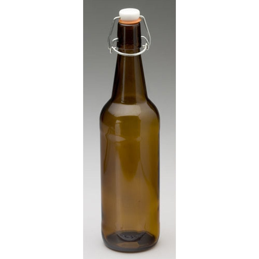 Mangrove Jack's Amber Flip Top Bottle 750ml - Case 12